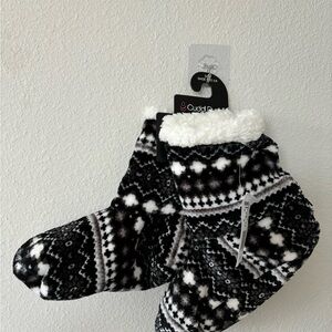 Cuddl Duds Sherpa Bootie slipper socks
